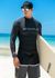 [69SLAM] Erkek Gümüş/Gri Vücut Düzeltme Rash Guard Top 50% KAPSİN, Yüzme Üst